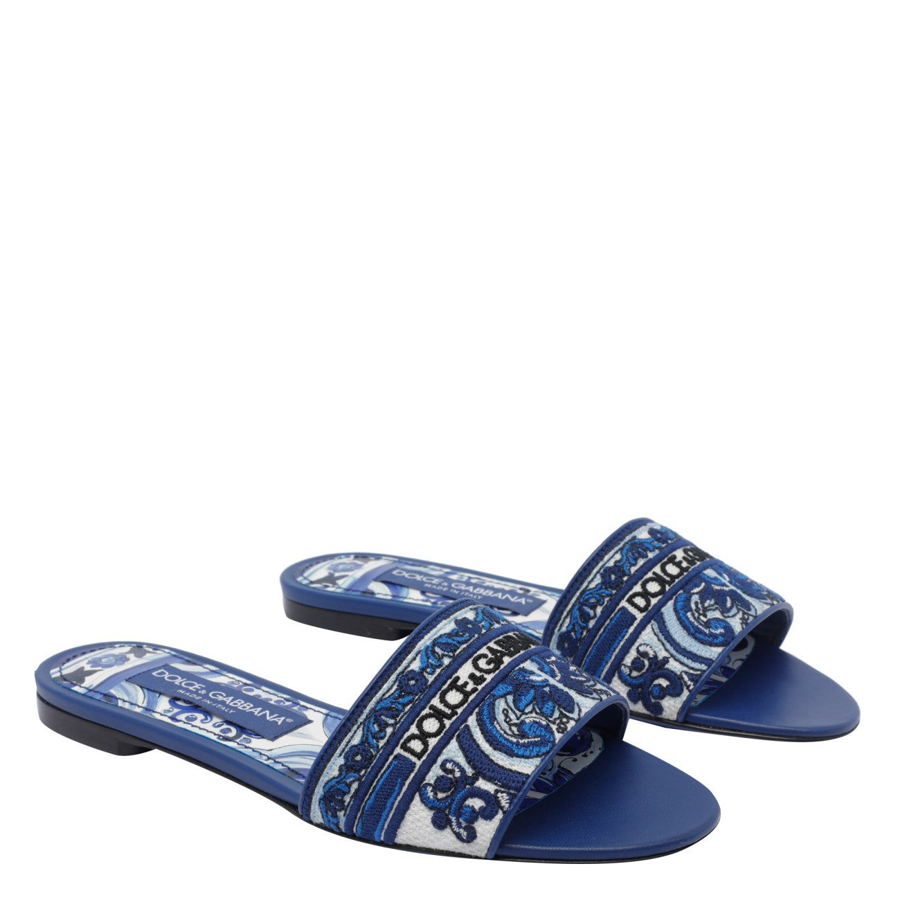 Dolce&Gabbana Women Embroidered Logo Slides - 2