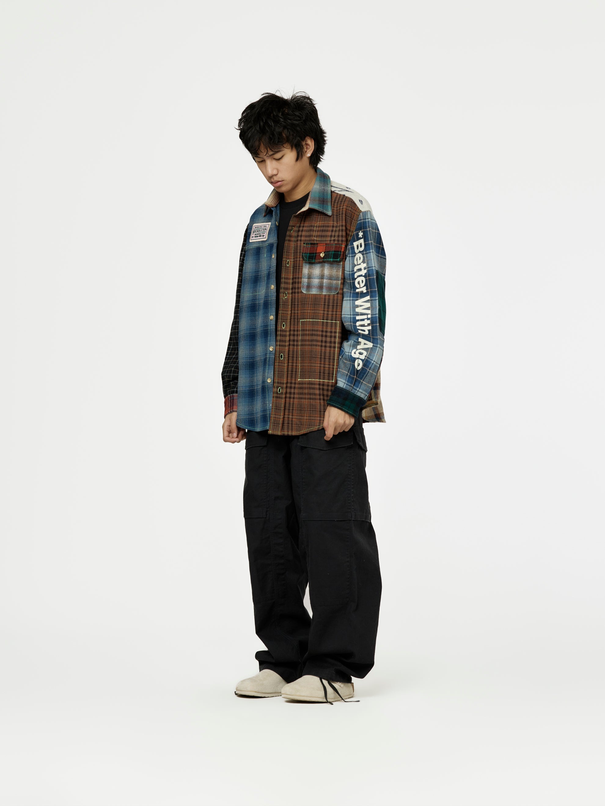 WHITNEY REVERSIBLE FLANNEL OVERSHIRT (MULTI) - 10