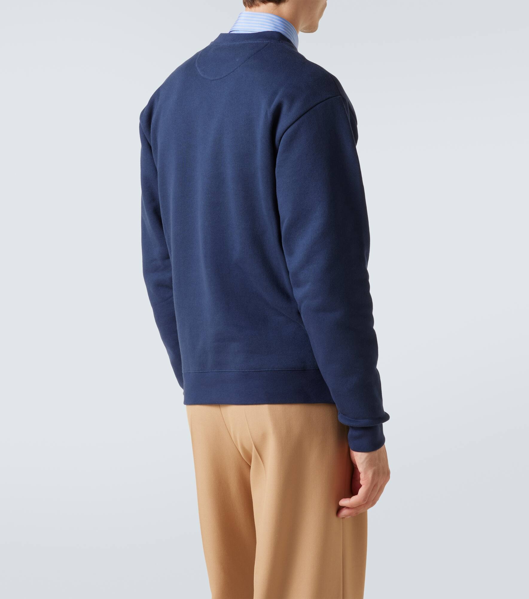 VLogo cotton jersey sweatshirt - 4