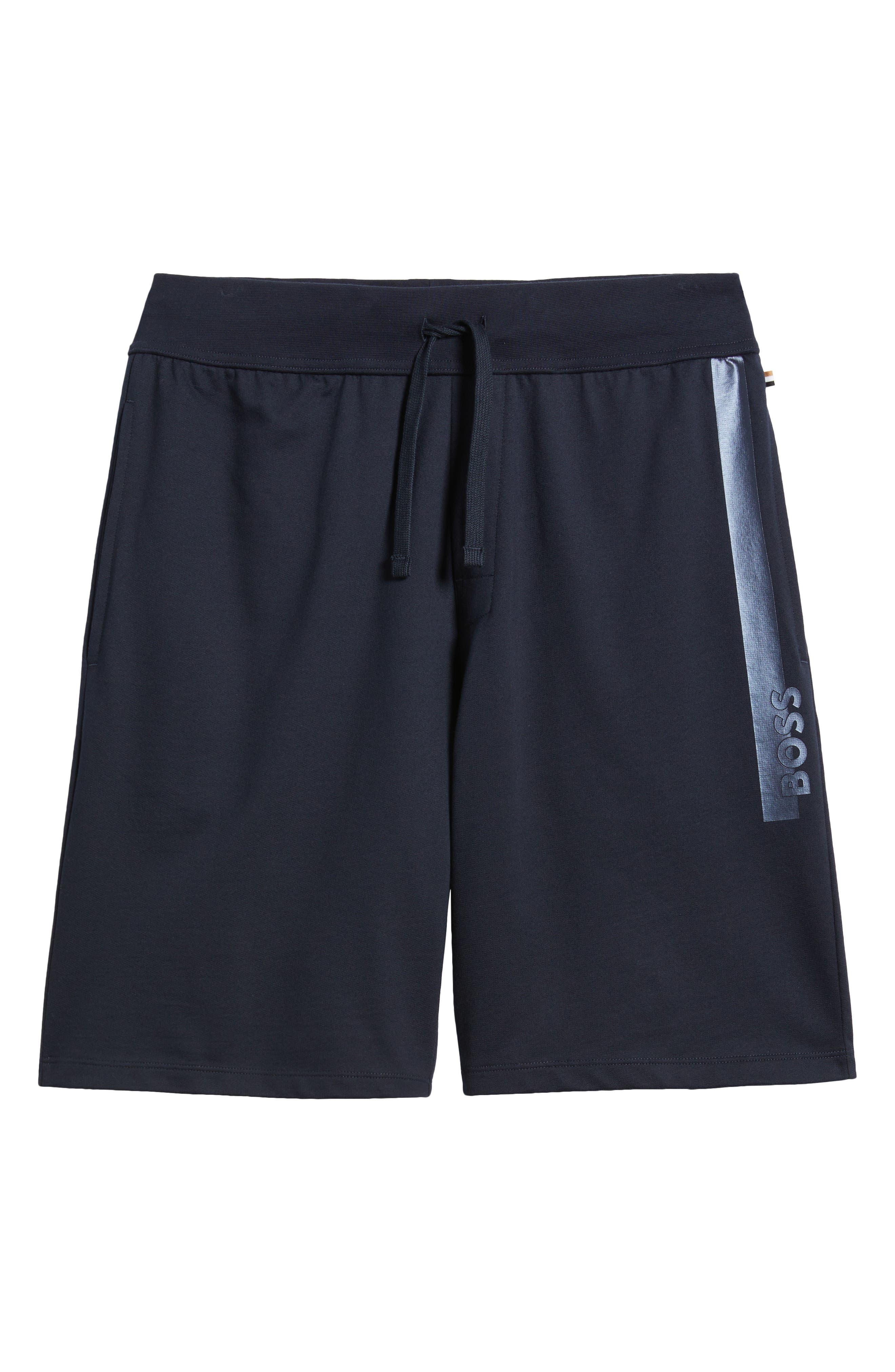 BOSS Authentic Cotton Lounge Shorts in Dark Blue at Nordstrom - 5
