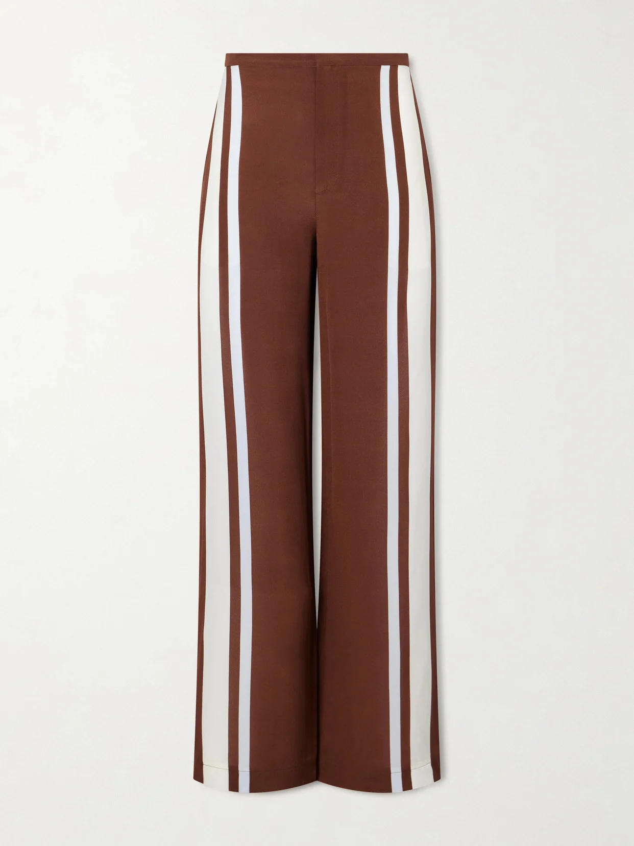 Marais Striped Silk Straight-leg Pants - 1