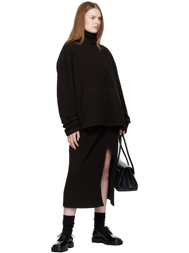 RIER Brown Fleece Hoodie outlook