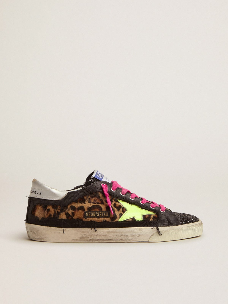 Super-Star sneakers in leopard-print pony skin and black canvas - 1
