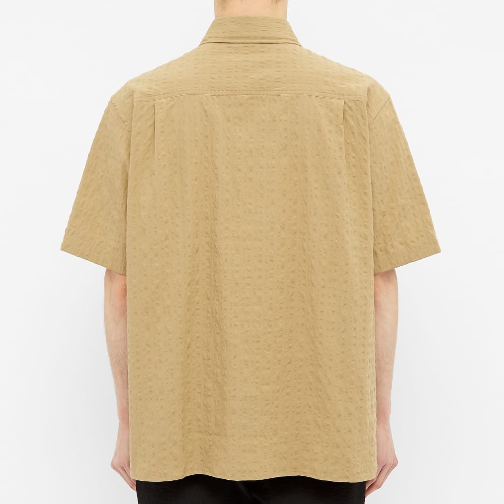 Acne Studios Short Sleeve Shepton Stripe Textured Shirt - 4