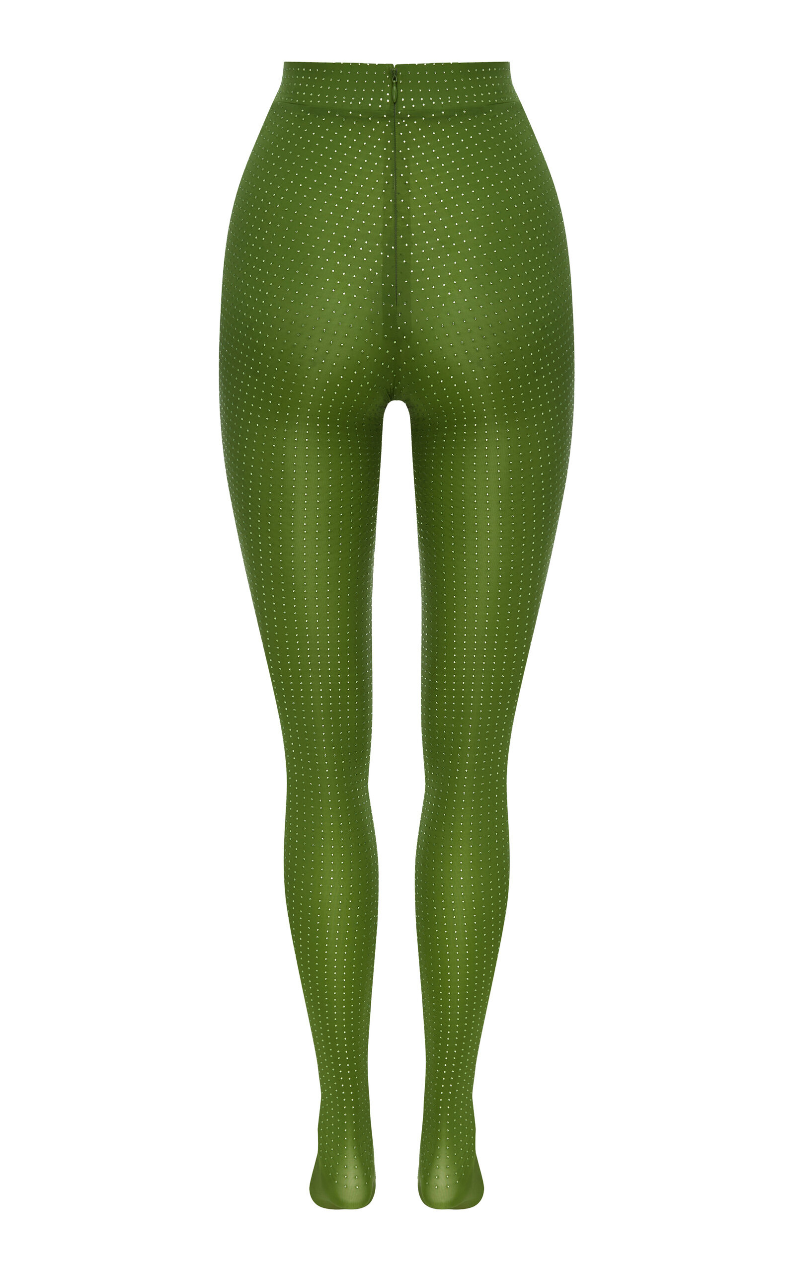 Crystal-Embellished Jersey Stockings green - 3
