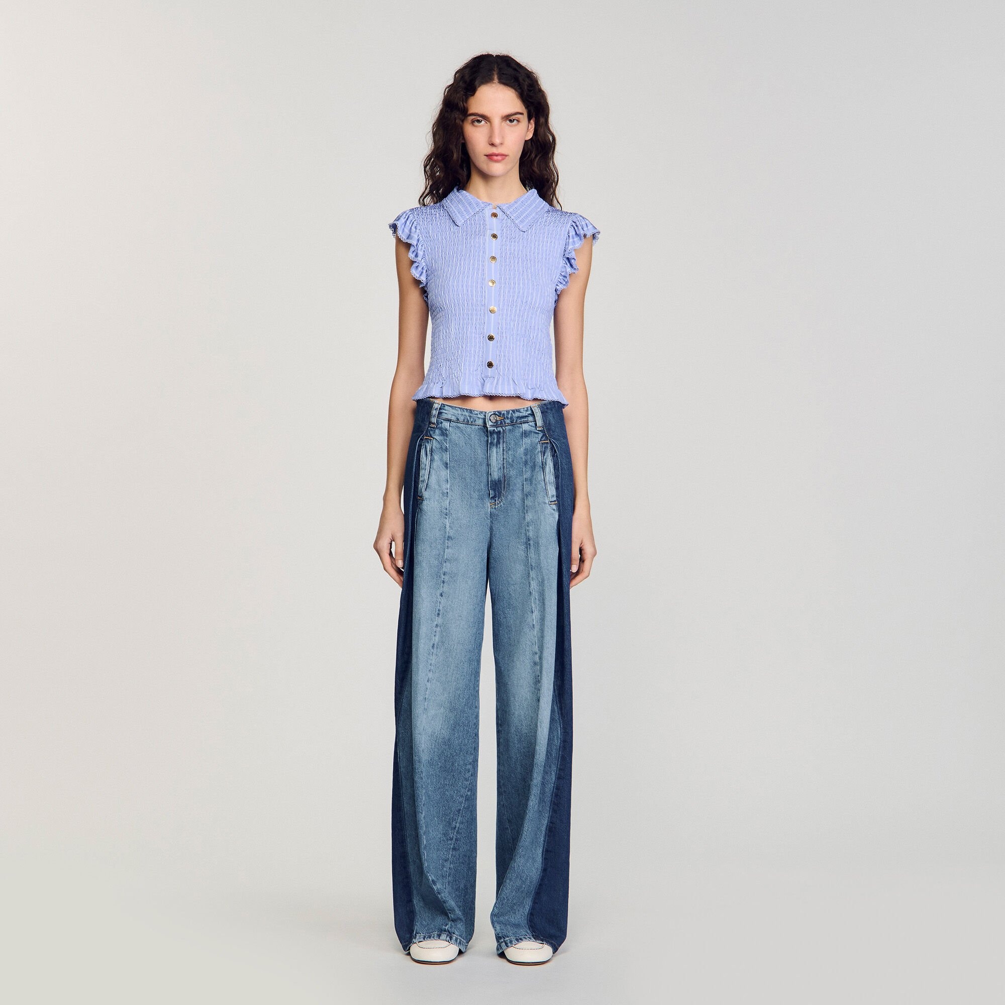 STRIPED SMOCKED T-SHIRT - 2