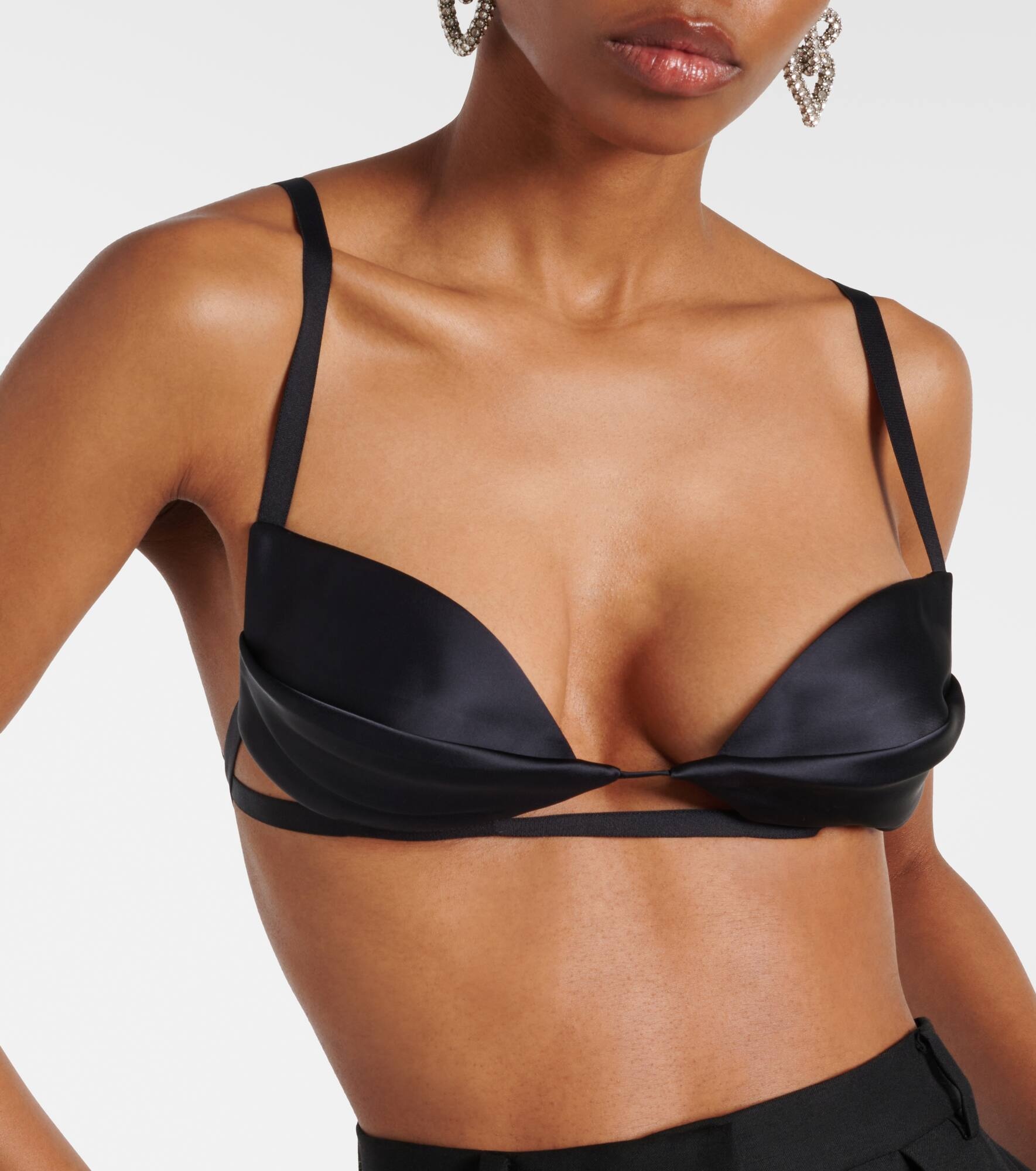 Double Petal satin bra top - 4