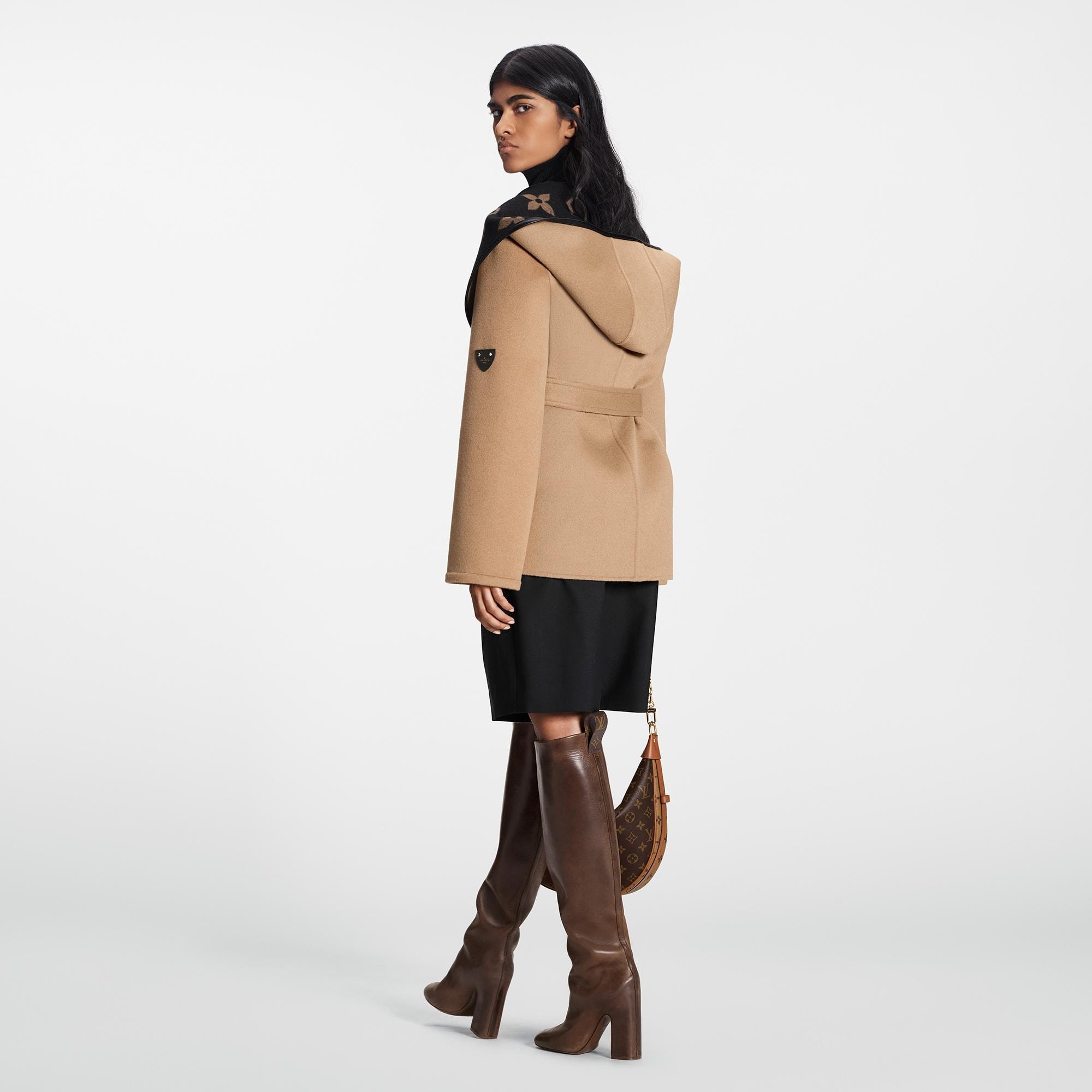 Signature Short Hooded Wrap Coat - 3