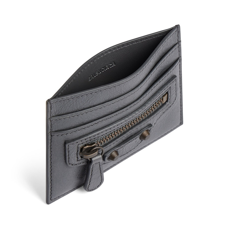 BALENCIAGA Women's Le City Card Holder in Volcanic Rock outlook