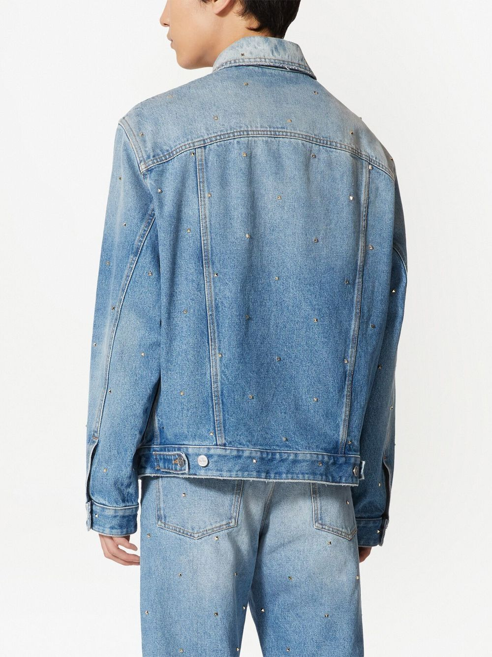 Rockstud Spike studs denim jacket - 4