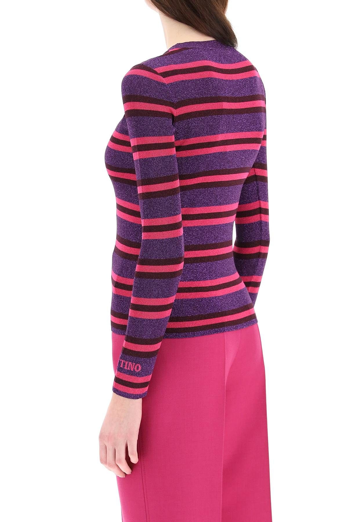 STRIPED LUREX JACQUARD SWEATER - 4