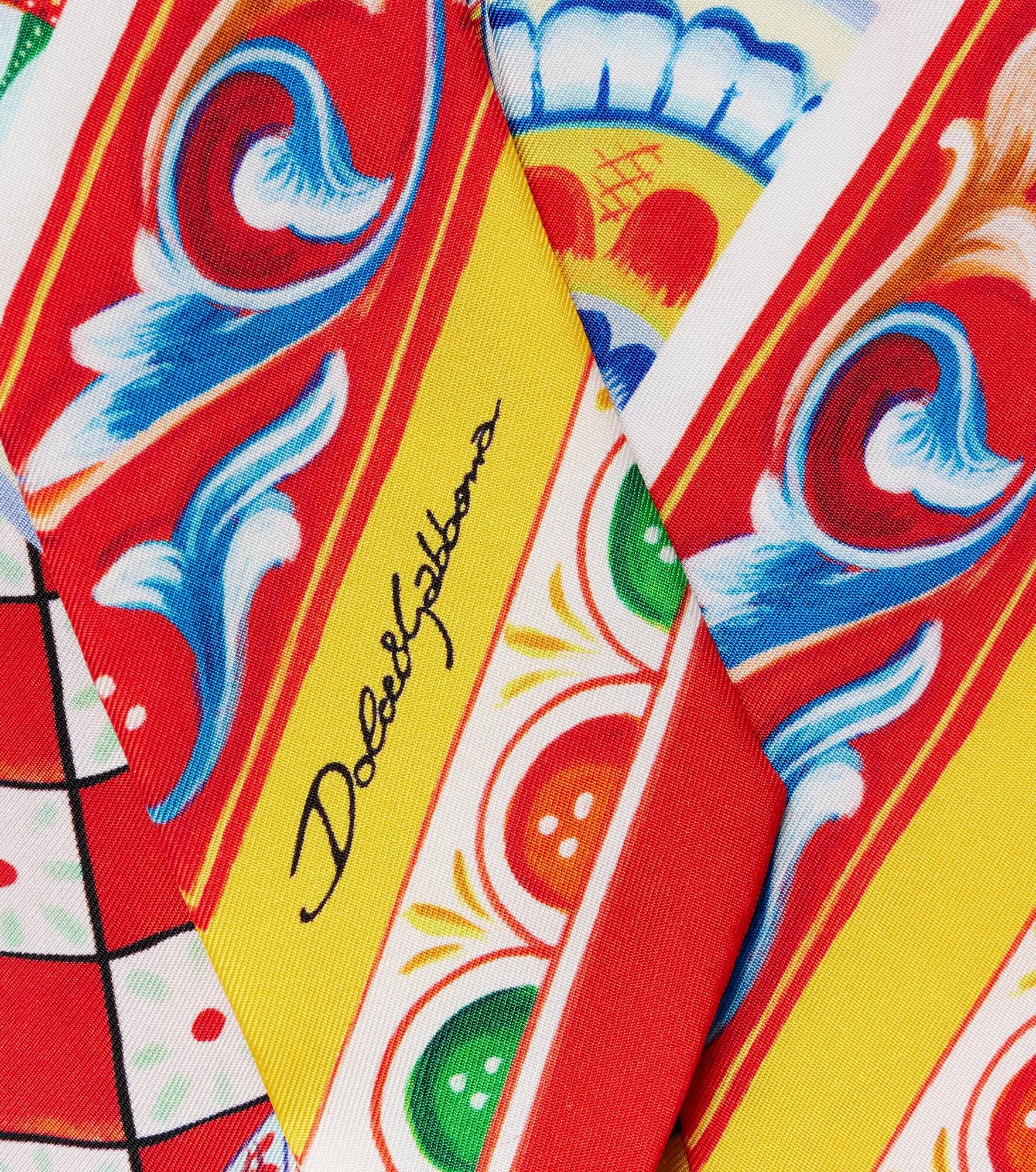 Carretto silk twill scarf - 4