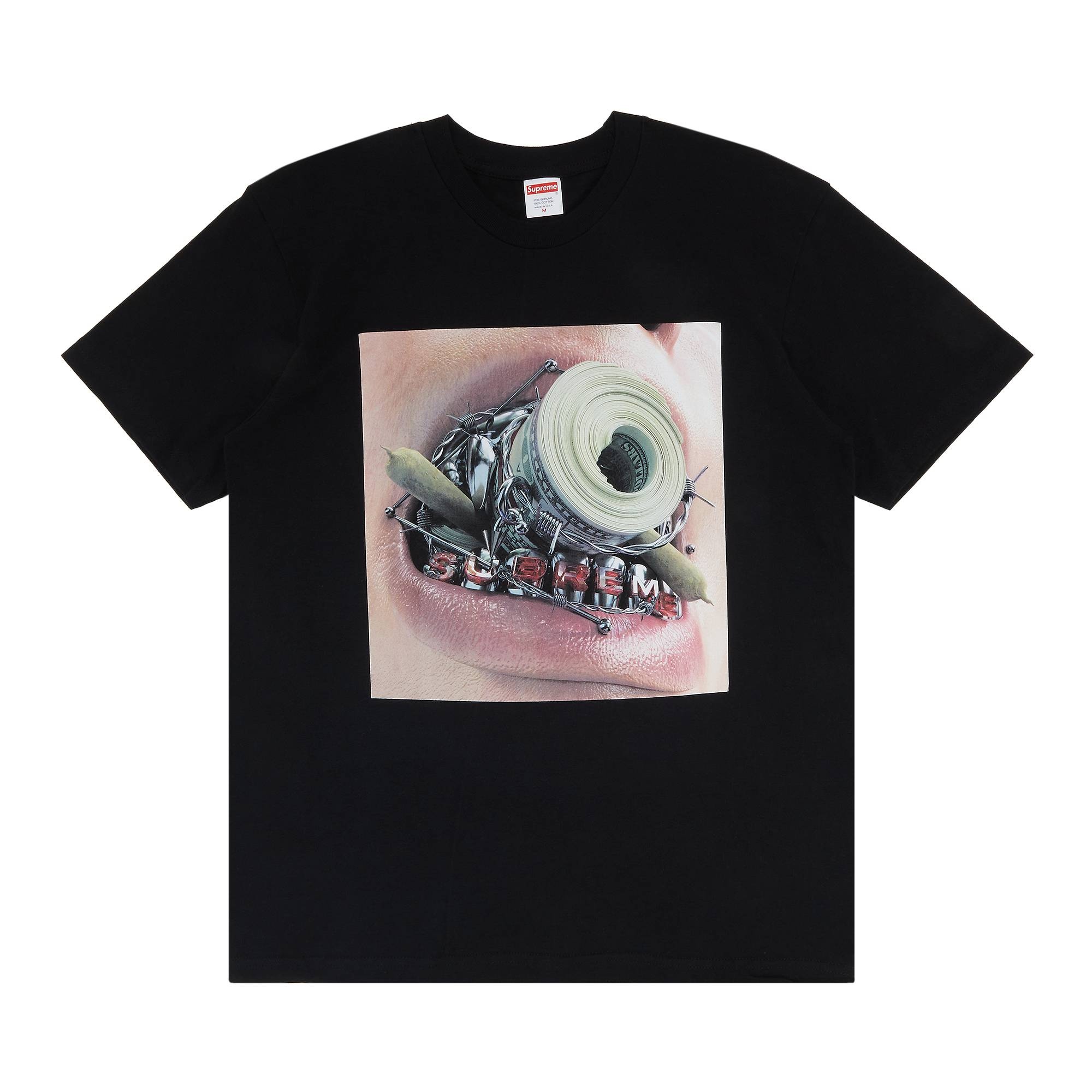 Supreme Braces Tee 'Black' - 1