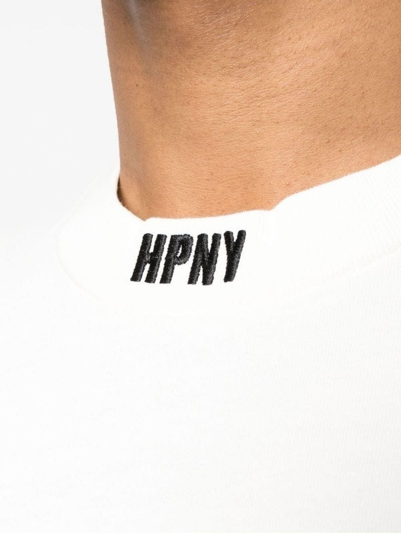 logo-patch crew neck T-shirt - 5