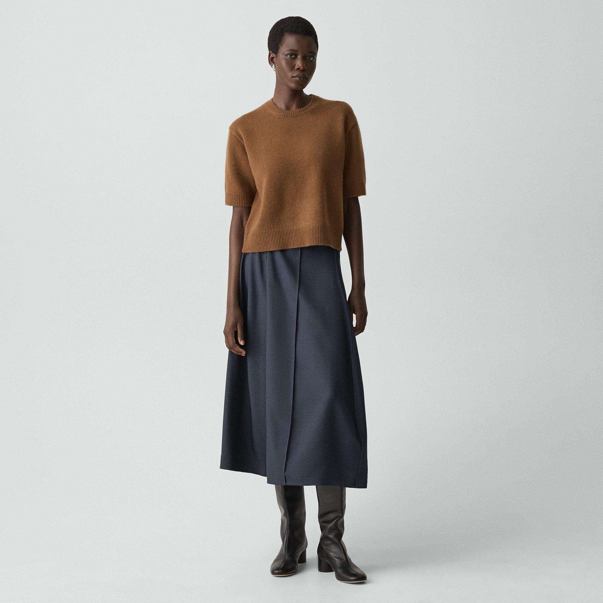 Cropped Tee in Cashmere - 6
