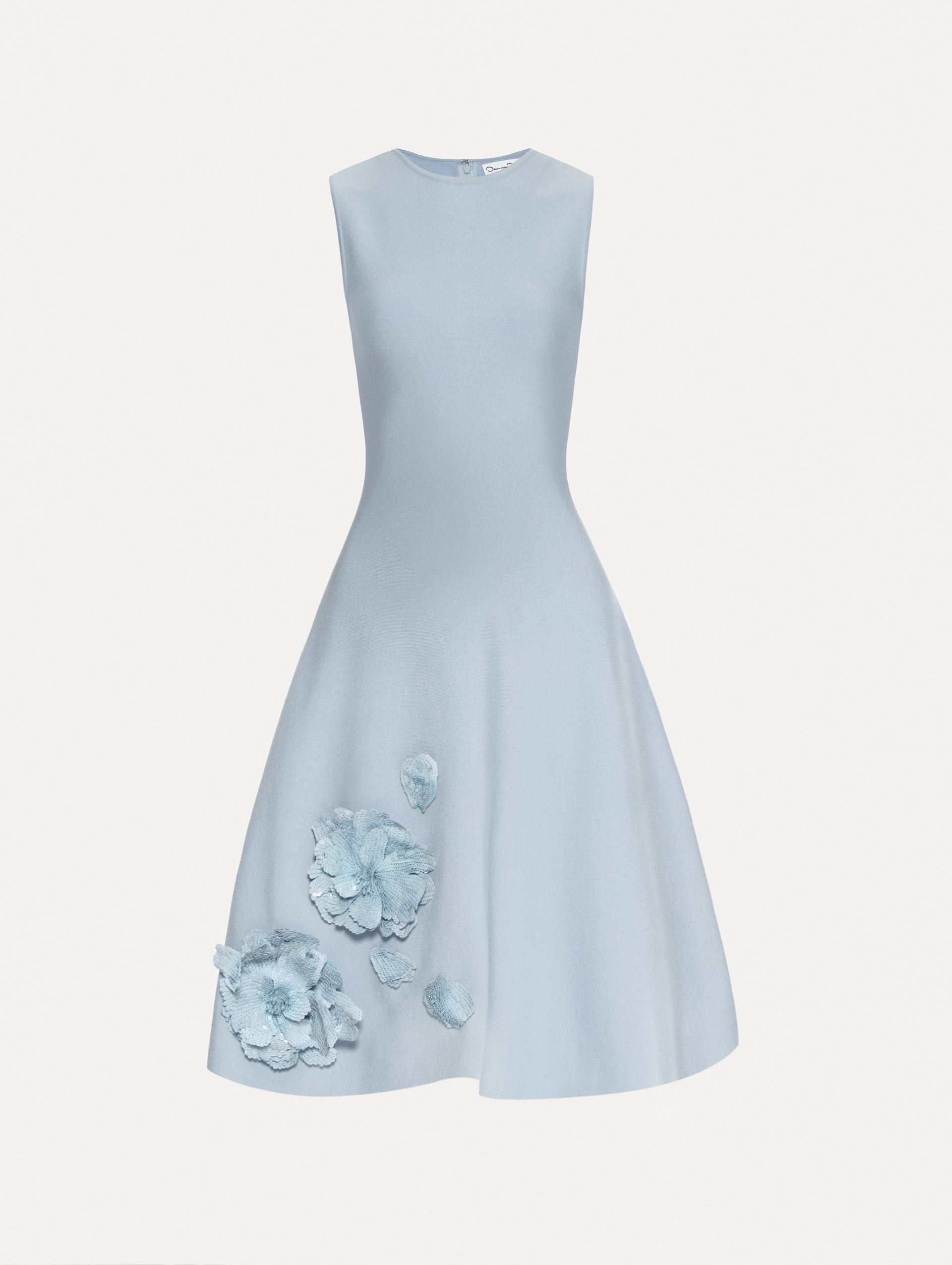 PEONY APPLIQUÉ KNIT DRESS - 1