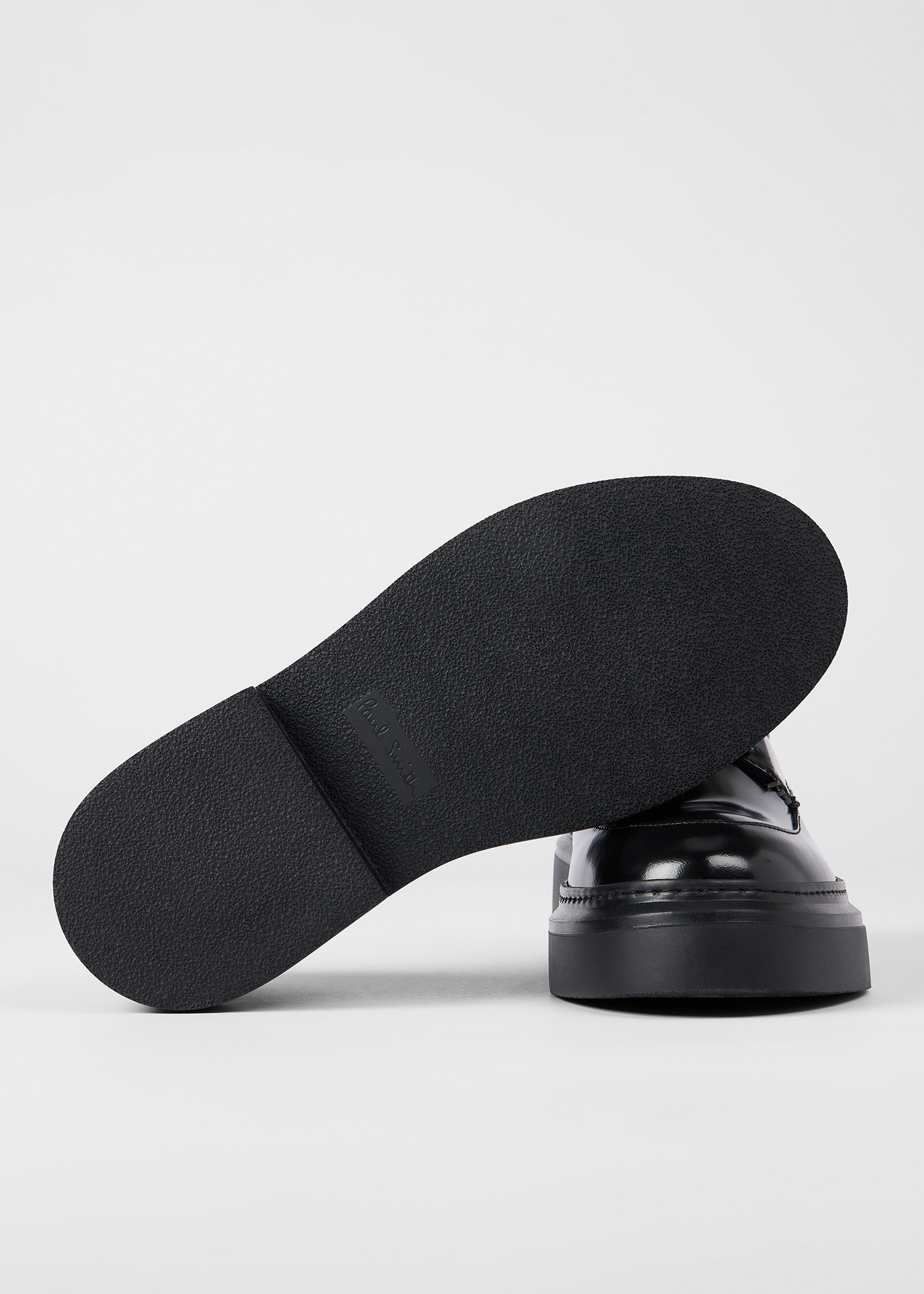 Women's Black 'Tunis' Leather Shoes - 4
