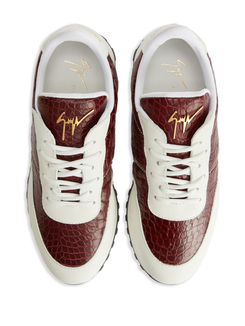 Jimi leather low-top sneakers 4
