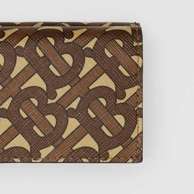 Burberry Small Monogram Print E-canvas Folding Wallet outlook