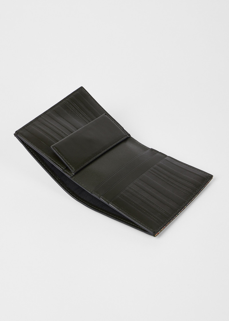 Dark Green Leather Compact Billfold and Coin Wallet 4