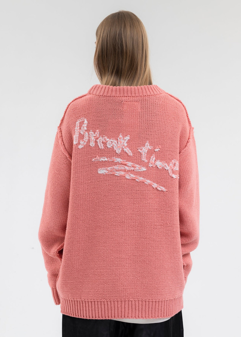 RABBIT HAND-KNITTING JACQUARD PULLOVER 4