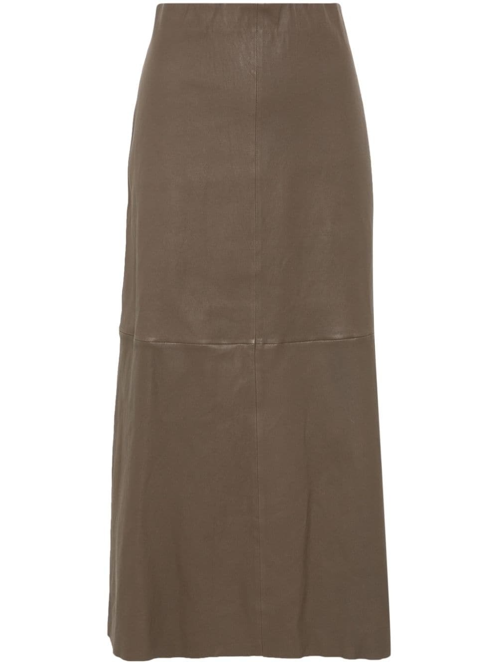 Simoas leather maxi skirt - 1