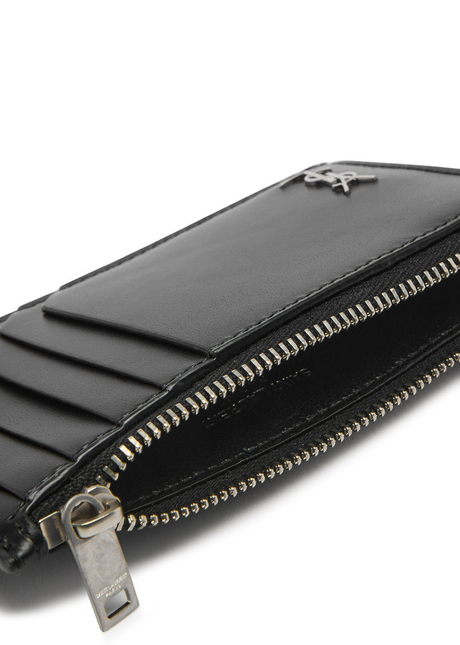 Saint Laurent Cassandre Leather Card Holder - 4
