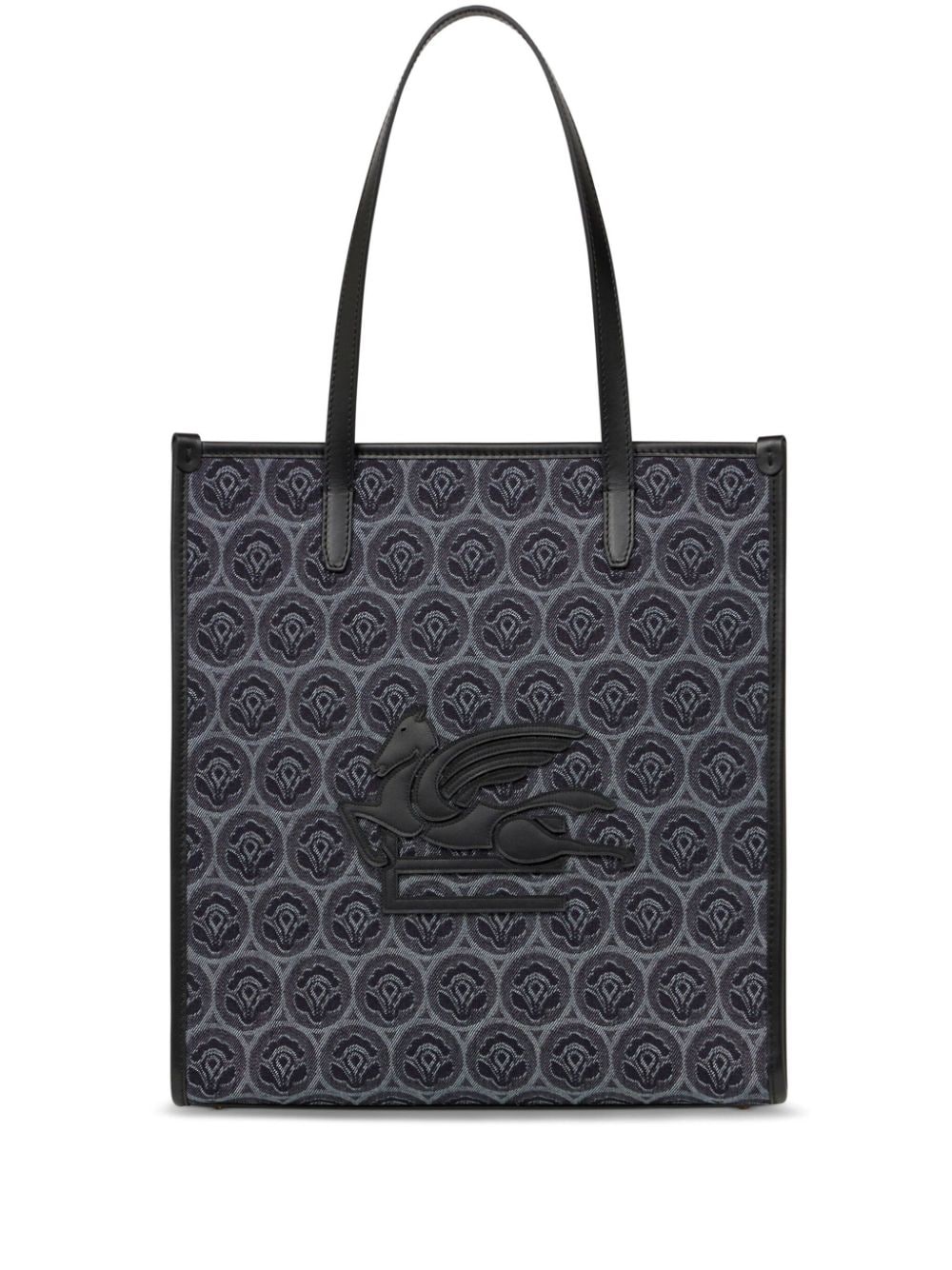 medium Love Trotter denim tote bag - 1