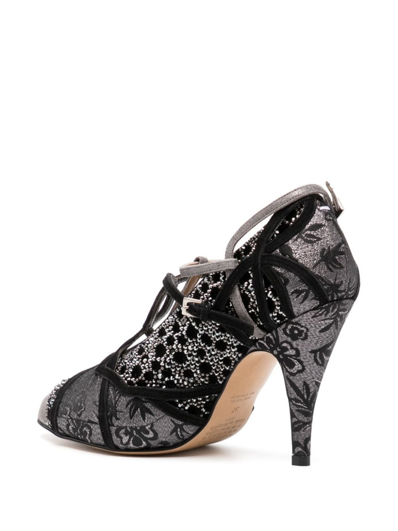 Tabi Monster Velvet 70mm embellished pumps 3