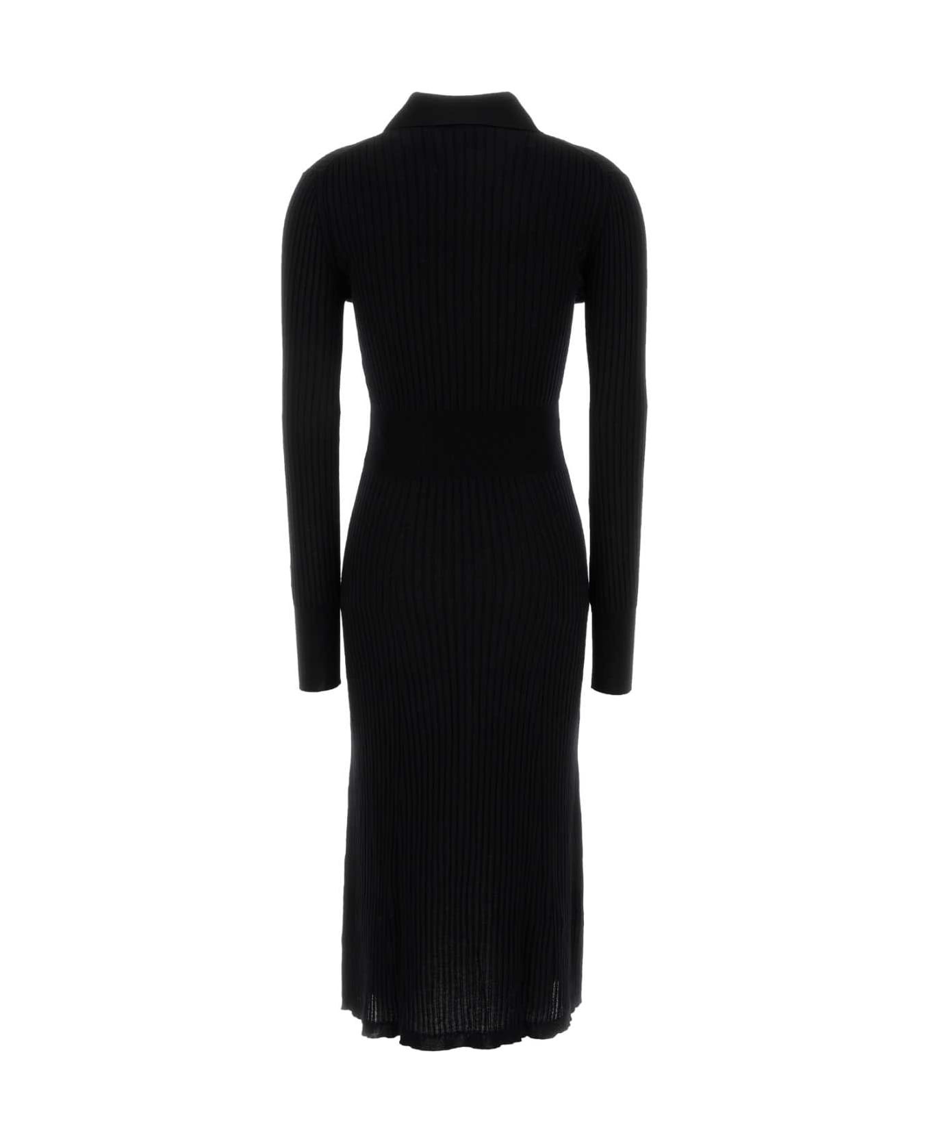Black Wool Dress - 2