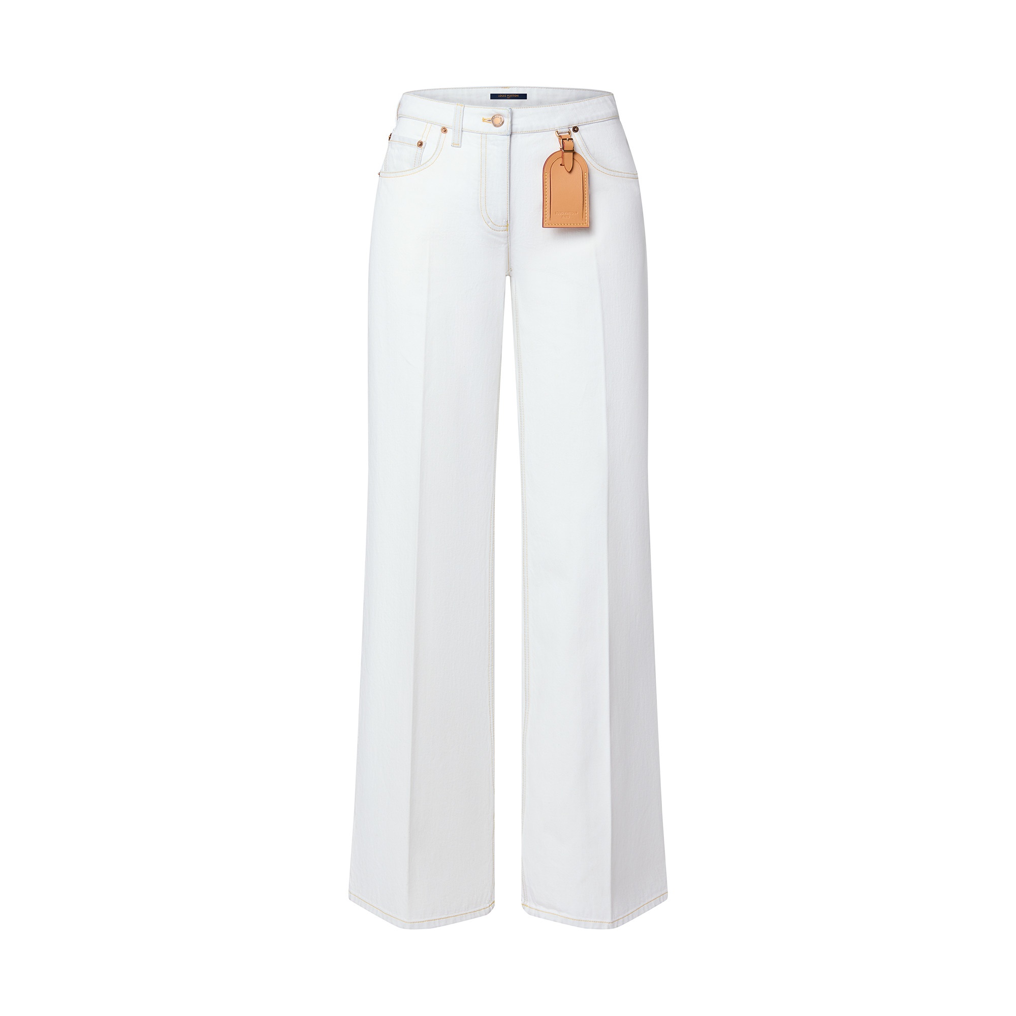 Bleached Denim Boot-Cut Jeans - 1