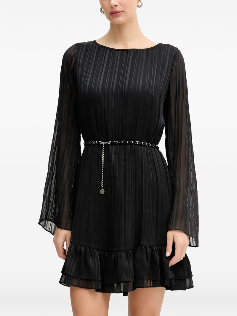 pleated mini dress 1