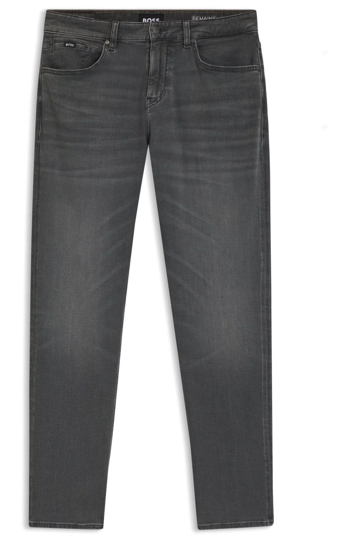 MAINE REGULAR-FIT JEANS IN BLACK STRETCH DENIM - 1