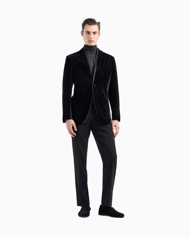 Giorgio’s rollneck jumper in cashmere, silk and lurex 2