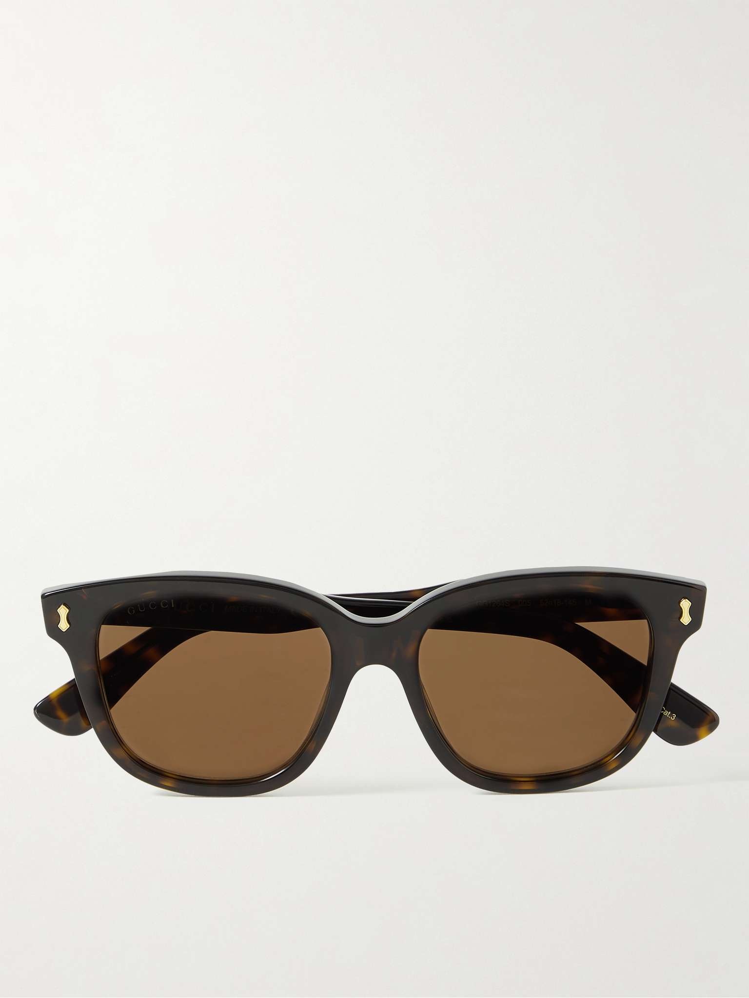 Square-Frame Tortoiseshell Acetate Sunglasses - 1