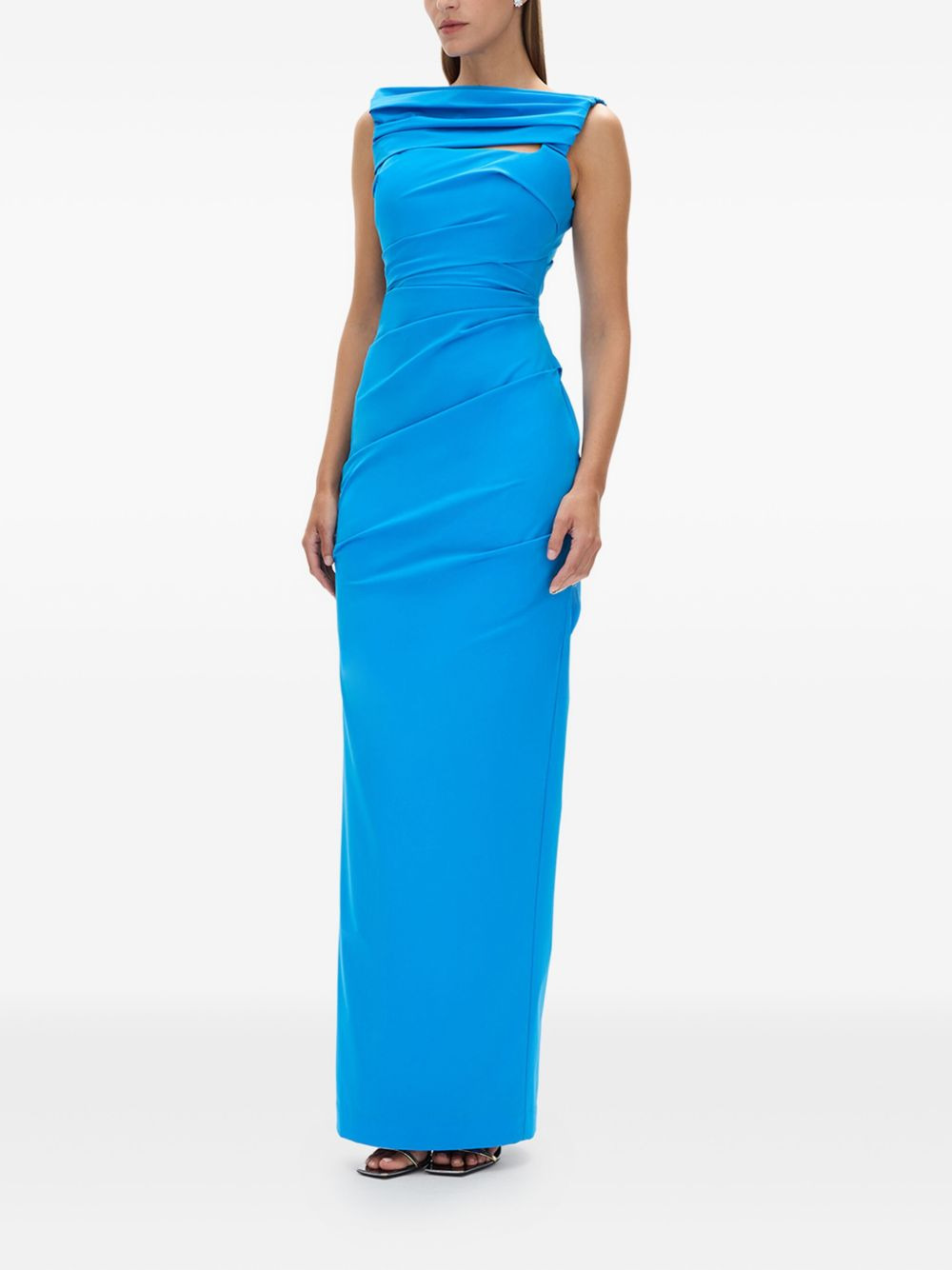 Camille cowl-neck draped gown - 3