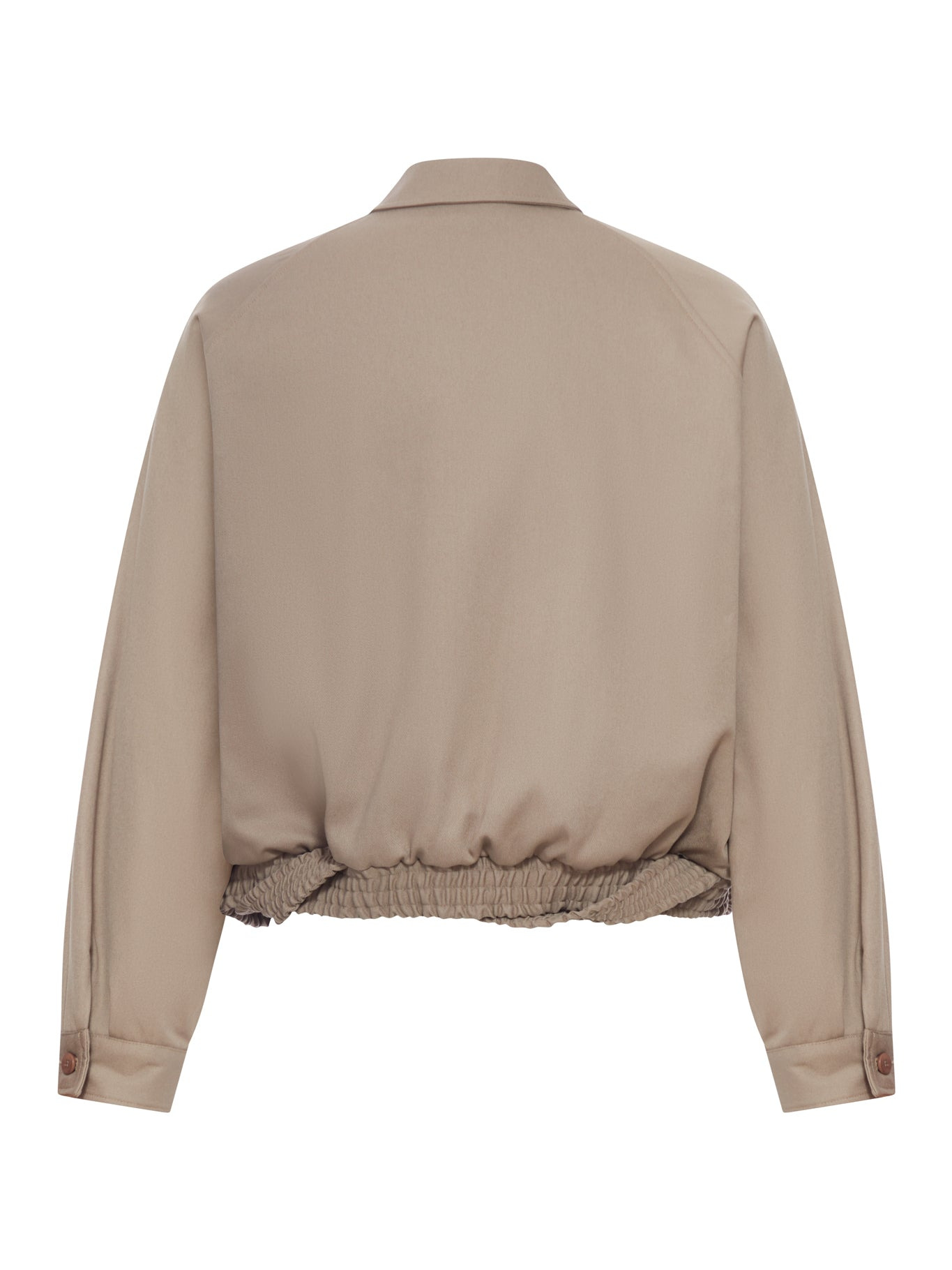 CROPPED JACKET WITH WOVEN ELASTIC - 2