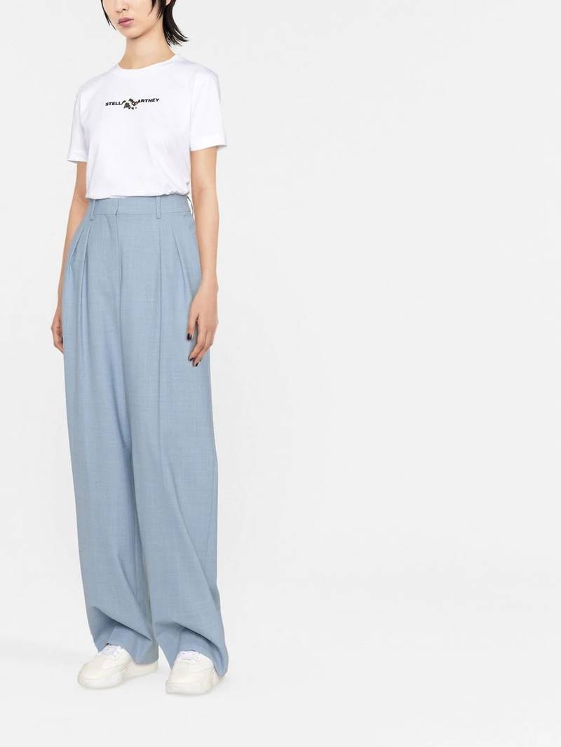 Stella McCartney 2001 glitch logo-print T-shirt outlook