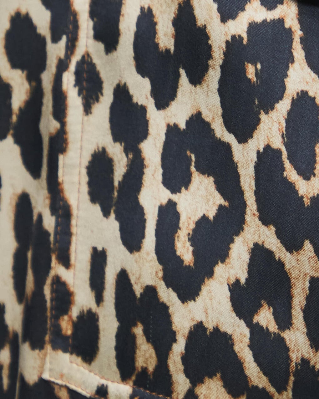 Printed Satin Pants Leopard - 6