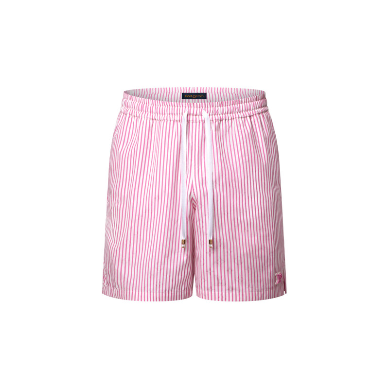 Monogram Striped Casual Shorts 1