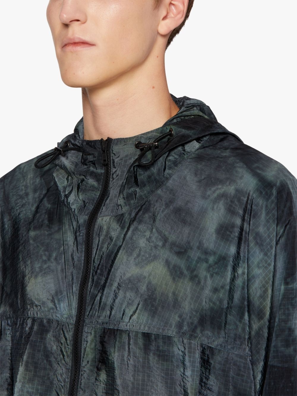 MIST TIE DYE NYLON CAPE | GMM-209 - 5