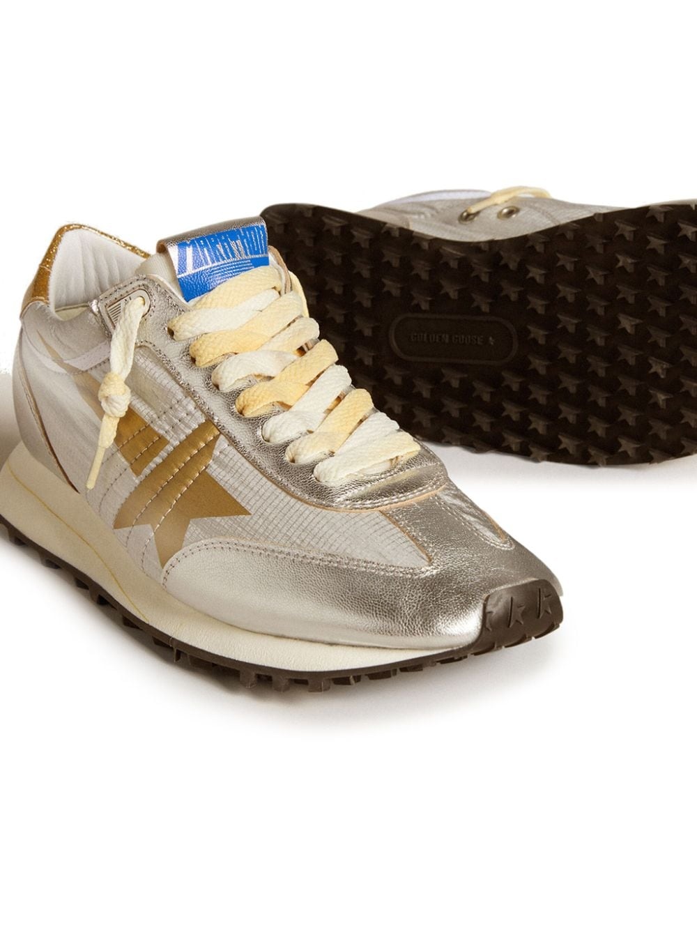 Star Printed Glitter Trainers - 2