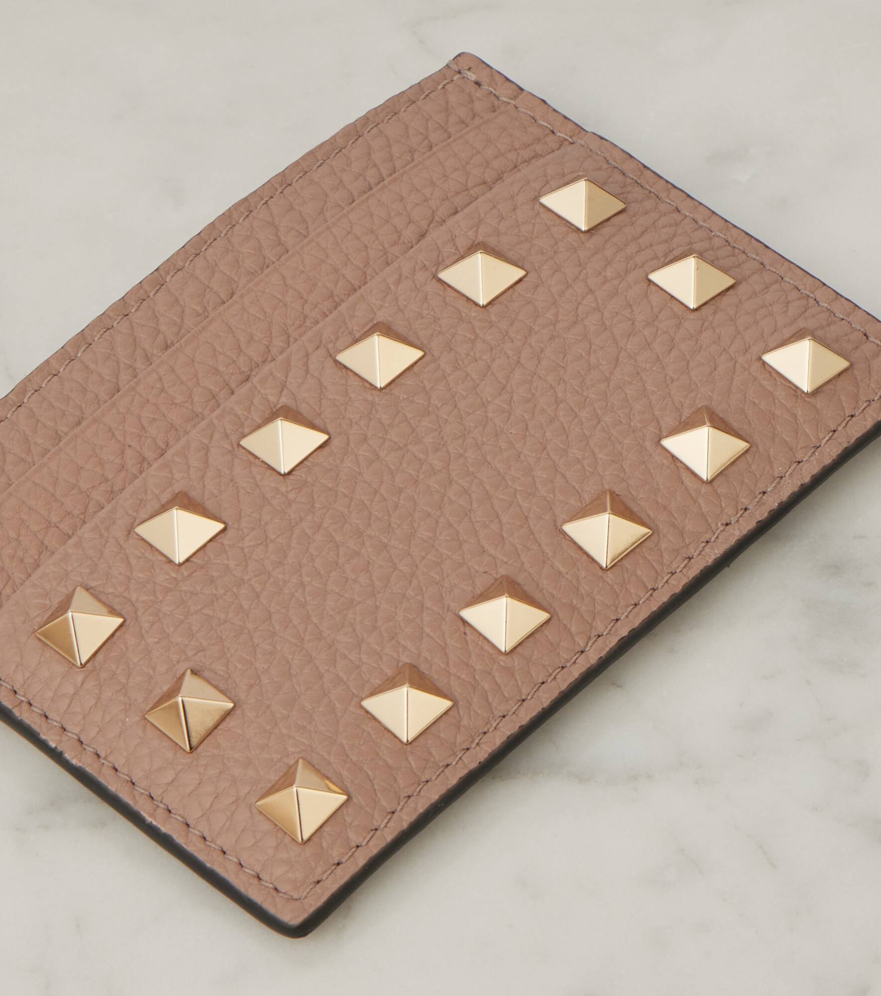 Rockstud leather card holder - 4