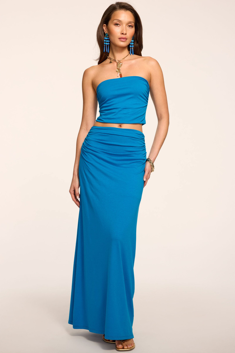 RAMY BROOK Brooklyn Ruched Jersey Maxi Skirt outlook