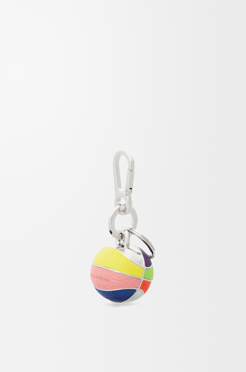 Loewe Basketball charm in calfskin and metal outlook