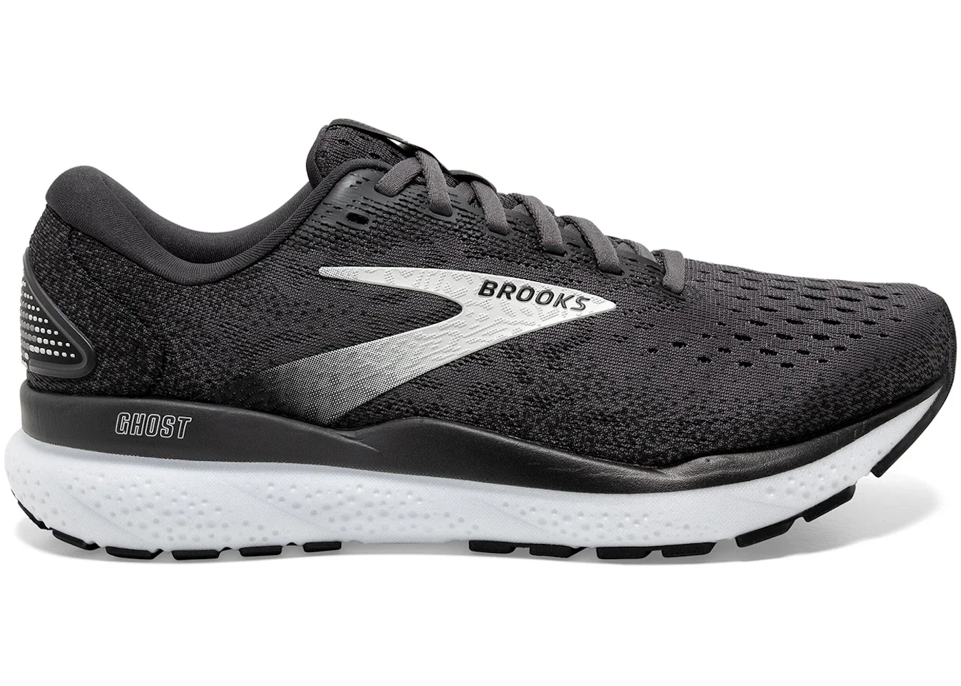 Brooks Ghost 16 Black Grey White - 1