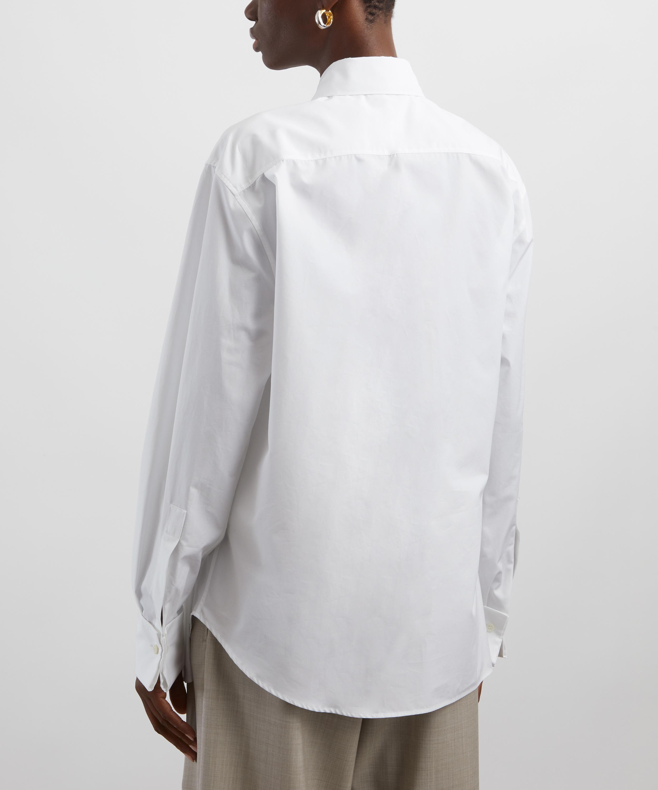 Draped Cotton Shirt - 4