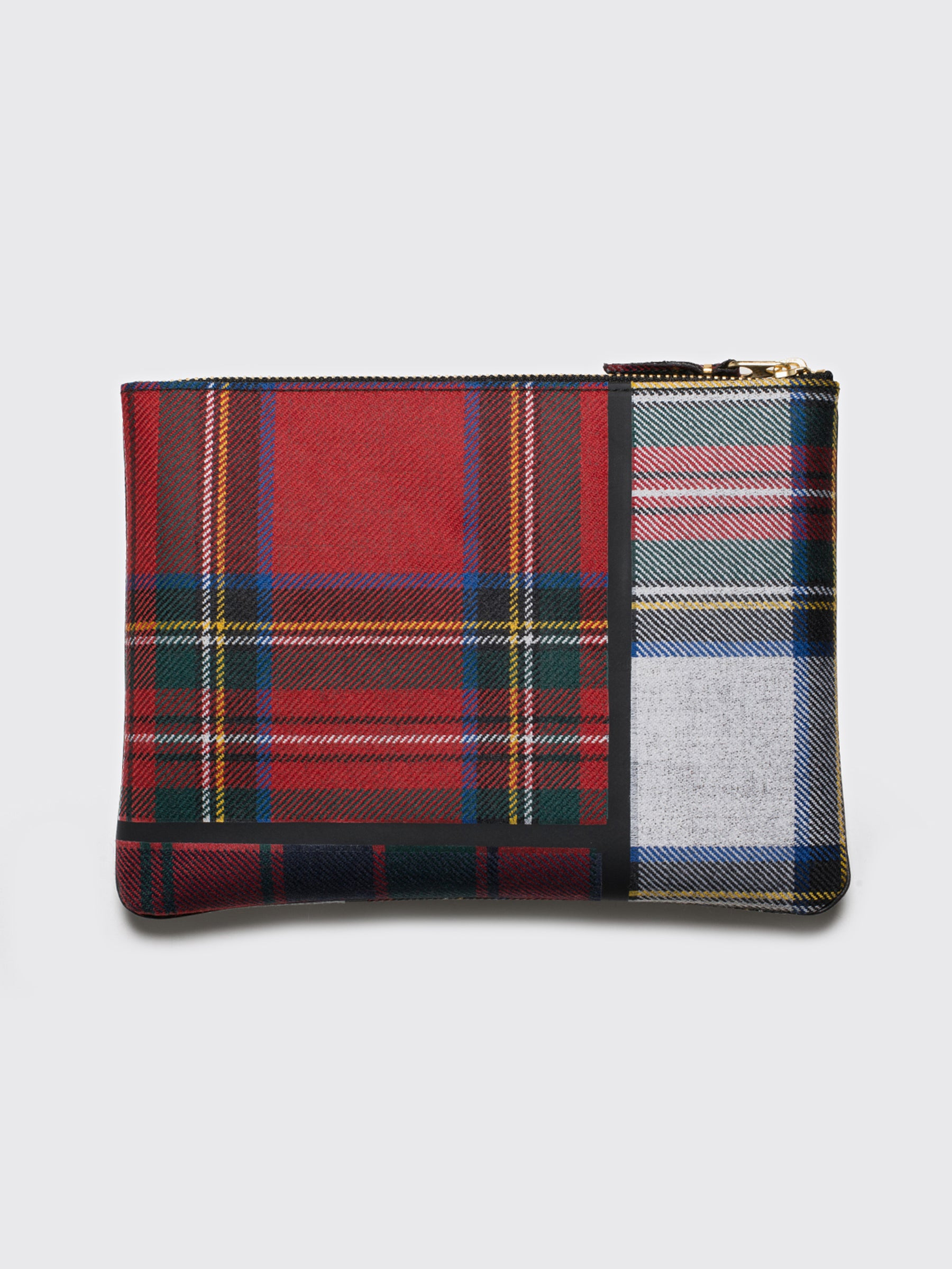 COMME DES GARÇONS WALLET SA5100 TARTAN PATCHWORK RED - 2