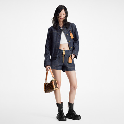 Louis Vuitton XXL Zipper Denim Mini Shorts outlook