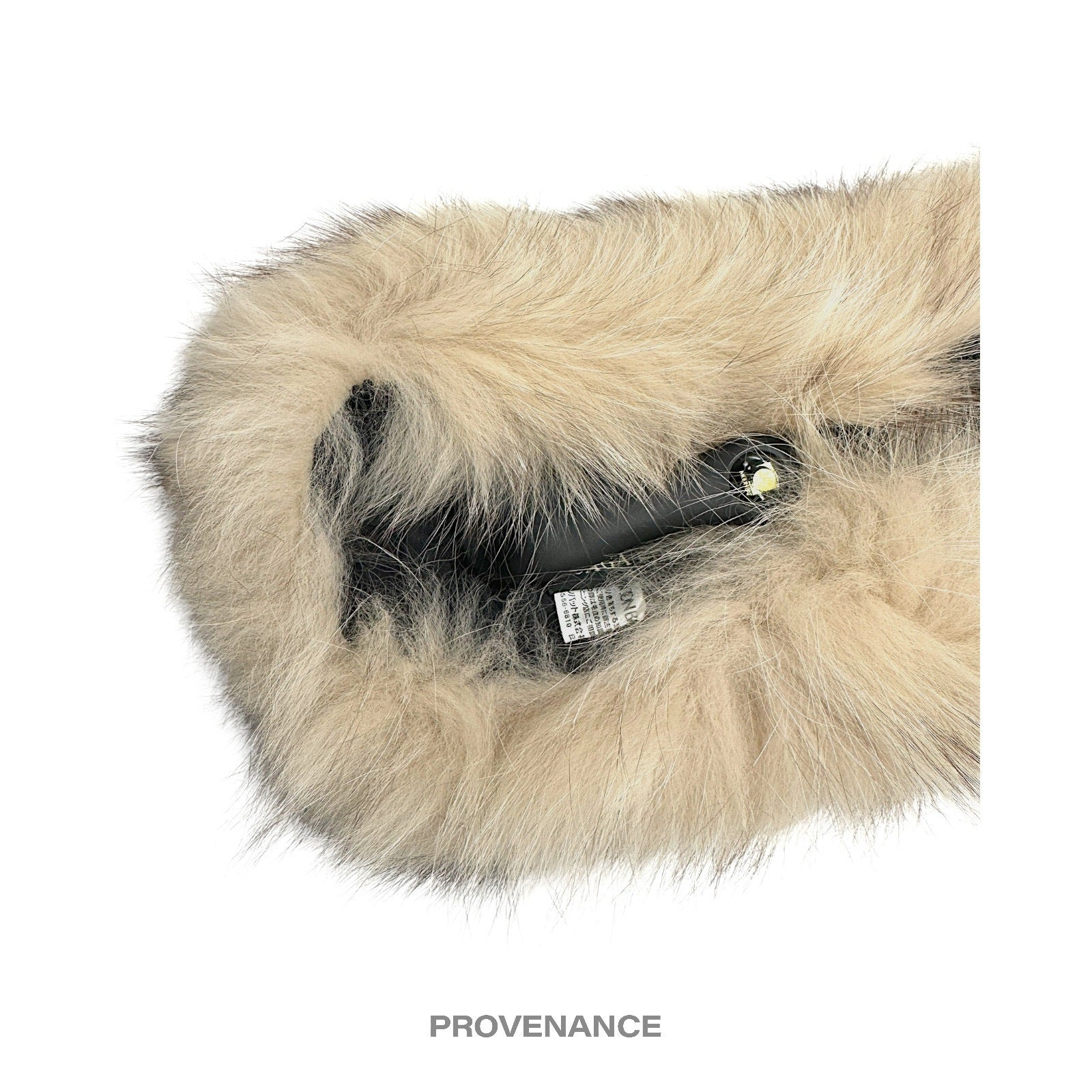 Givenchy Fur Shawl Scarf - Cream Brown Fox - 5